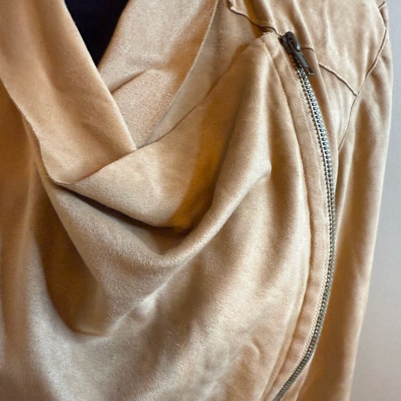 Mote Faux Suede Drape Jacket - Picture 5 of 8